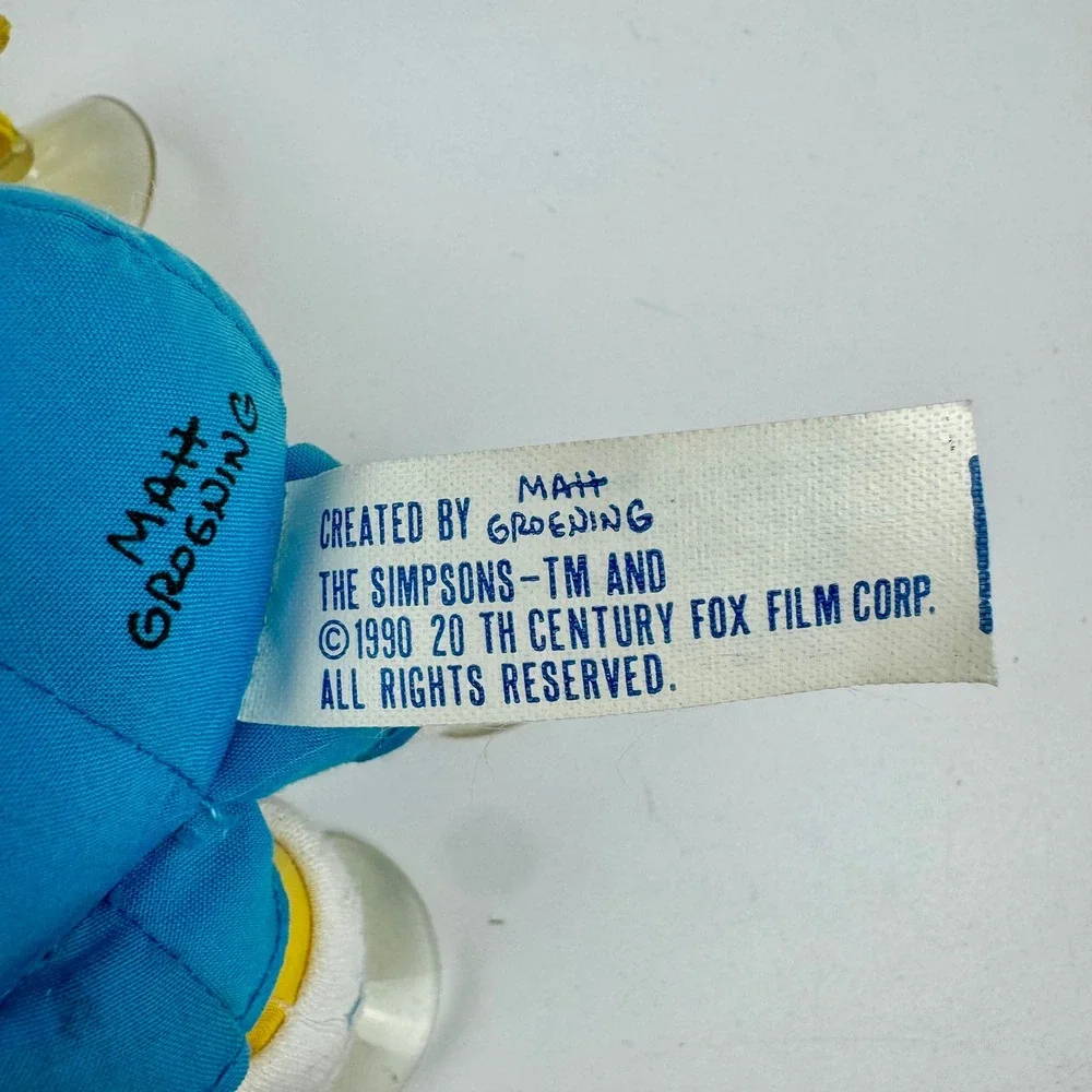 Vintage 1990 Bart Simpson Yo Dude Plush‎ Suction Cup Window Clinger Dan-Dee 11